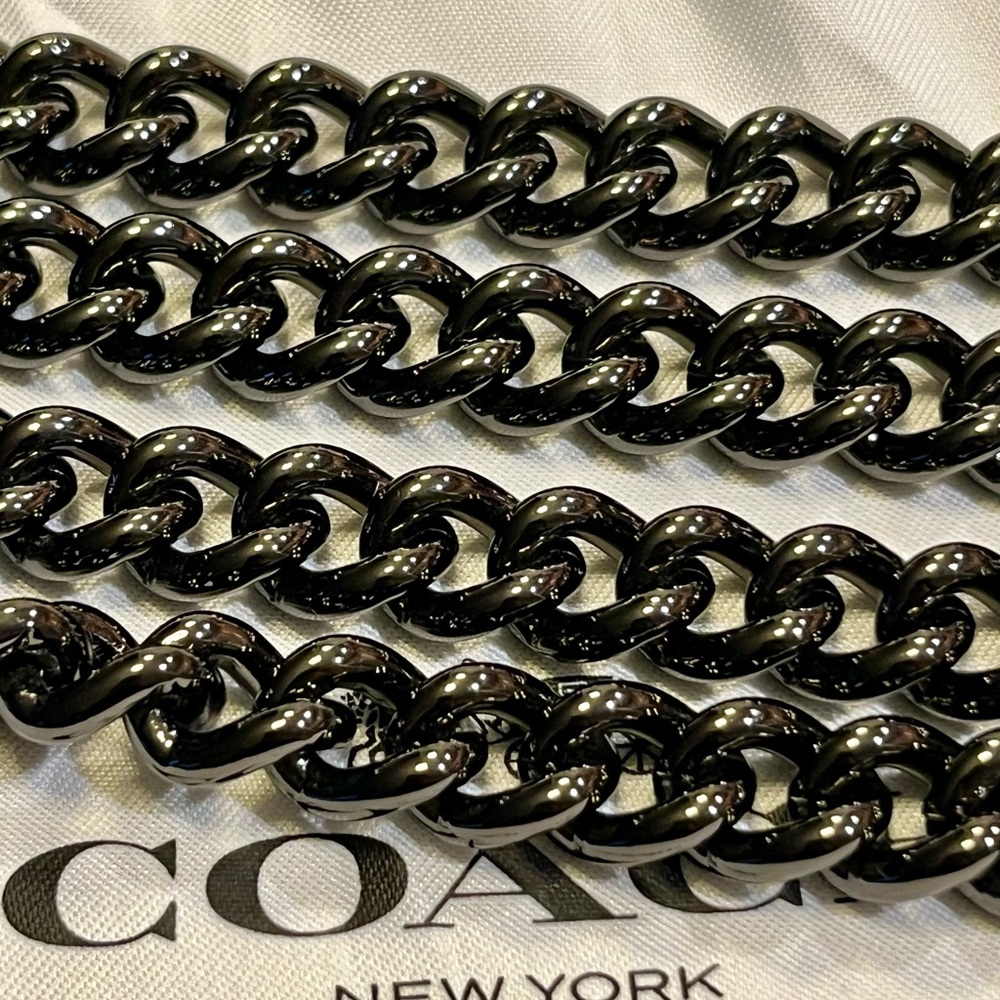 Coach Black Chain Strap - Picture 3 of 5